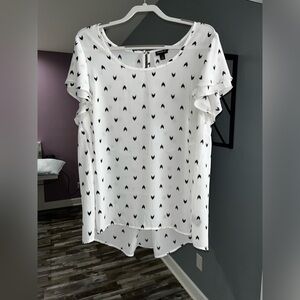 Torrid white short sleeved blouse 1X